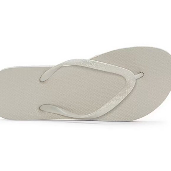 Mixit - Women's Glitter Flip-Flops in Cast Stone Grey - Picture 11 of 11